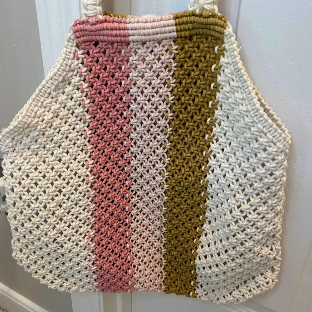 Aerie Multicolor Crochet Tote Bag - Picture 3 of 5